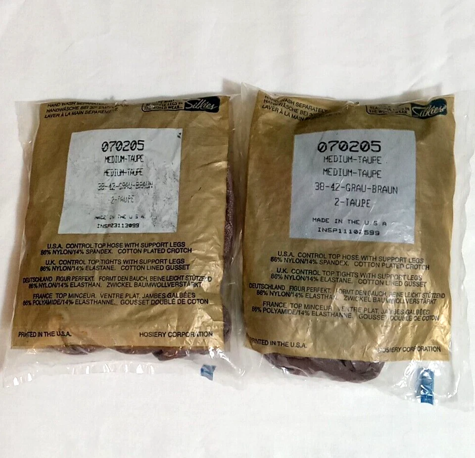 5 Pantimedias de Colección Silkies Control Soporte Superior Taupe Azul Marfil Beige EE. UU. NUEVAS Foto 3 de 4