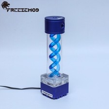 FreezeMod Reservoir T-Virus Blue Helix with Pump 800L/H G1/4" with 5V aRGB / RGB