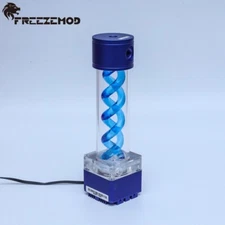FreezeMod Reservoir T-Virus Blue Helix with Pump 800L/H G1/4" with 5V aRGB / RGB