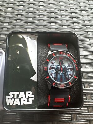New! Star Wars First Legion Darth Vader Watch Black In Tin Box