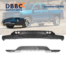 Front Bumper Valance + Chrome Skid Plate W/Z71 For Silverado 1500 2016-2019