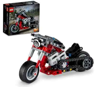 LEGO 42132 Technic MOTORCYCLE Chopper Bike 2-in-1 Set Retired ~New in Sealed Box