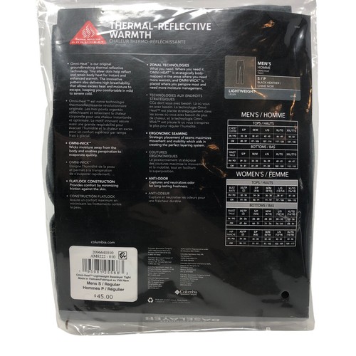 Columbia Omni Heat Lightweight Baselayer Pants Mens Small Thermal Reflective - 第 2/4 張圖片