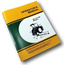 Operators Parts Manuals For John Deere 350 Sickle Bar Mower