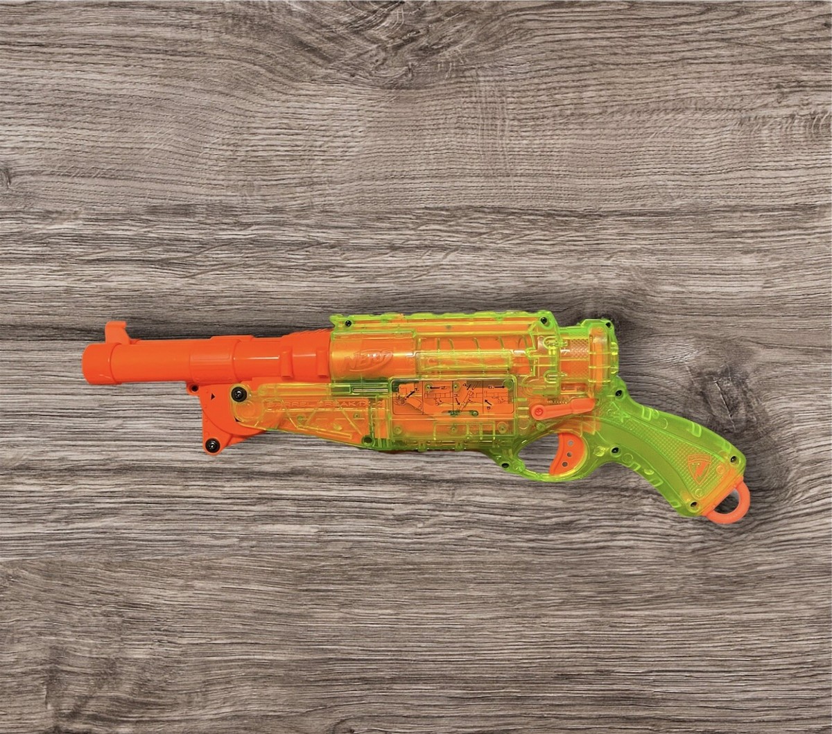2009 NERF N-Strike Barrel Break IX-2 Shotgun Blaster Neon