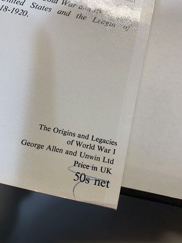 DF Fleming The Origins and Legacies of World War 1 1969 First Edition - Foto 5 di 10