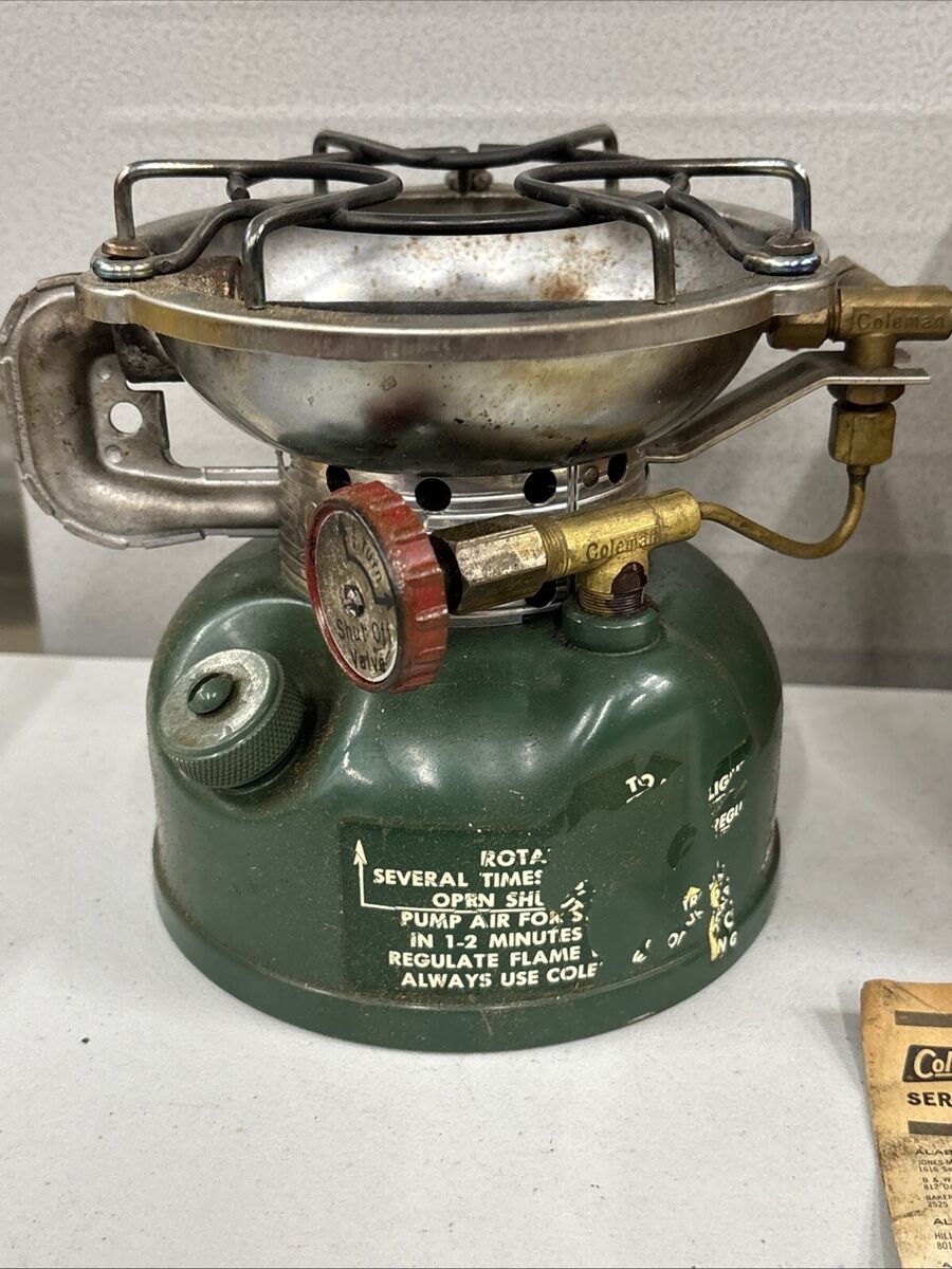 Vintage 1963 Coleman Sportster Camp Stove 502-700 Green Gas Vintage 1963 Coleman Sportster Camp Stove 502-700 Green Gas