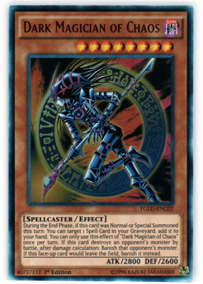 Yugioh Dark Magician of Chaos - Ultra Rare - YGLD-ENC02 or DUSA