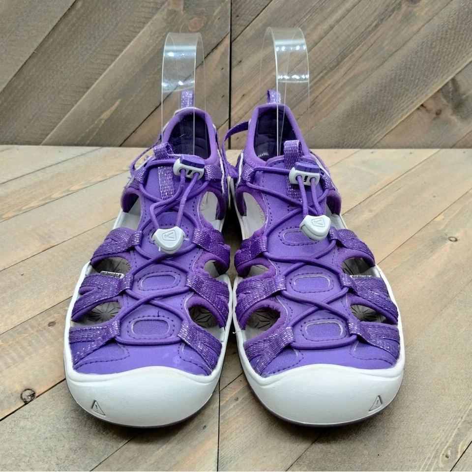 Sandalias Keen Moxie Punta Cerrada Exterior Niñas Talla 3 Púrpura Gris Senderismo Niños Grandes Foto 4 de 4