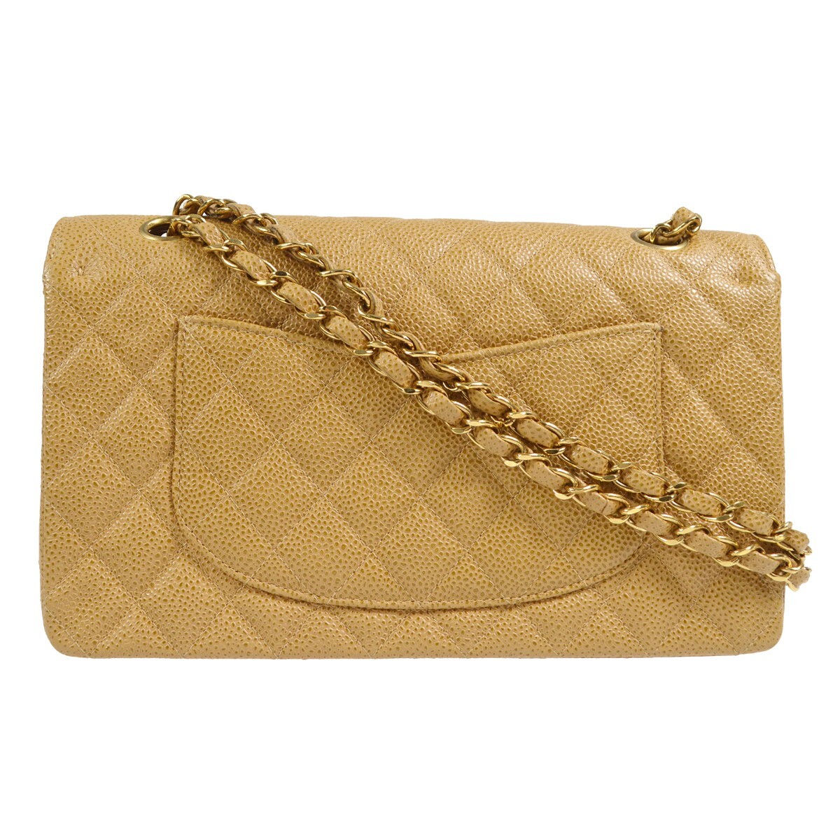 CHANEL ベージュ レザー CHANEL - シャネル マトラッセ ポーチ ランダム品番 グレインド