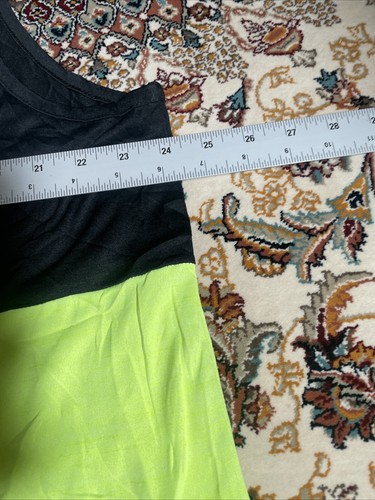 Fila Sport Shirt Men XXL Tank Top Black & Electric Yellow Performance Workout - Picture 8 of 13