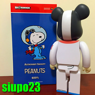 Medicom 400% Bearbrick ~ Peanuts Snoopy Be@rbrick Astronaut