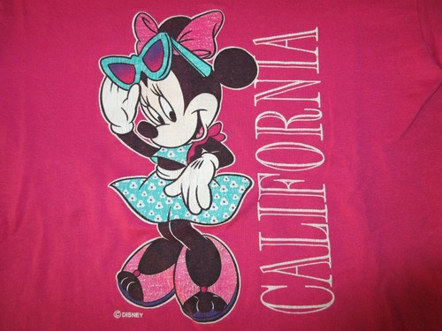 Vtg 80s Disney Minnie Mouse California T-shirt Youth Small **RARE** - Picture 2 of 4