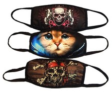 Custom Face Masks Full Color Dye Sublimation W/ Your Logo Any Design, Lot Qty 25