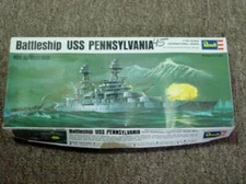 REVELL 1/720 Scale : US Navy Battleship USS PENNSYLVANIA Model Kit #H-486 (UNB)