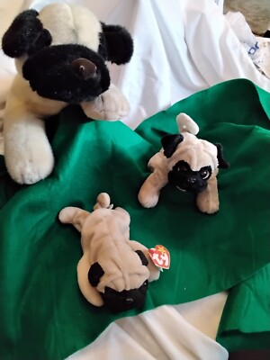 Pugs in lot of 3.   13'', 8'' and 7''.  