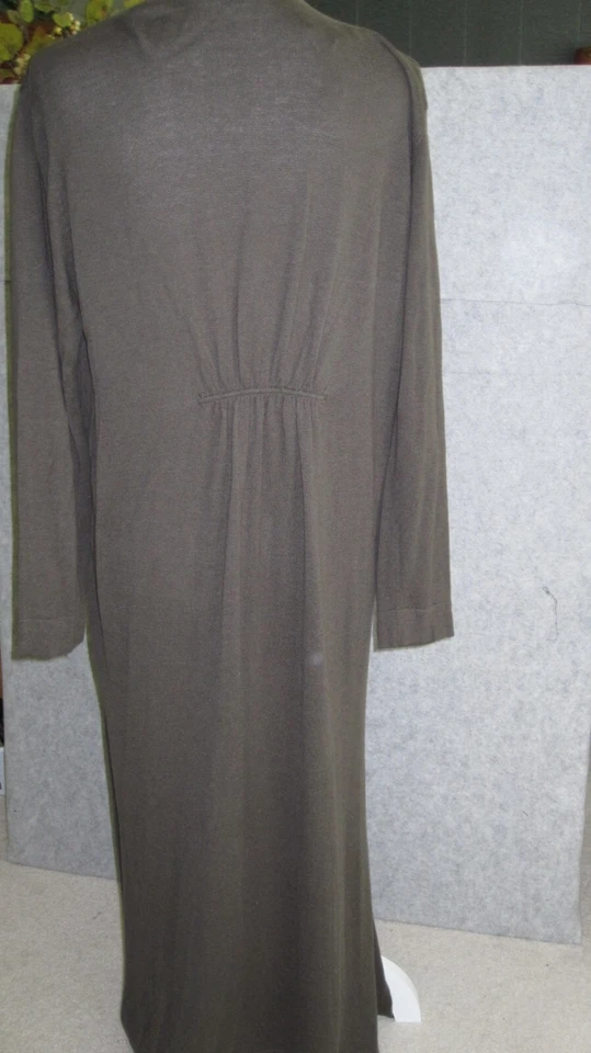 Plumero Umgee para mujer M gris línea larga frente abierto reunido mangas largas ventilación lateral Foto 2 de 4