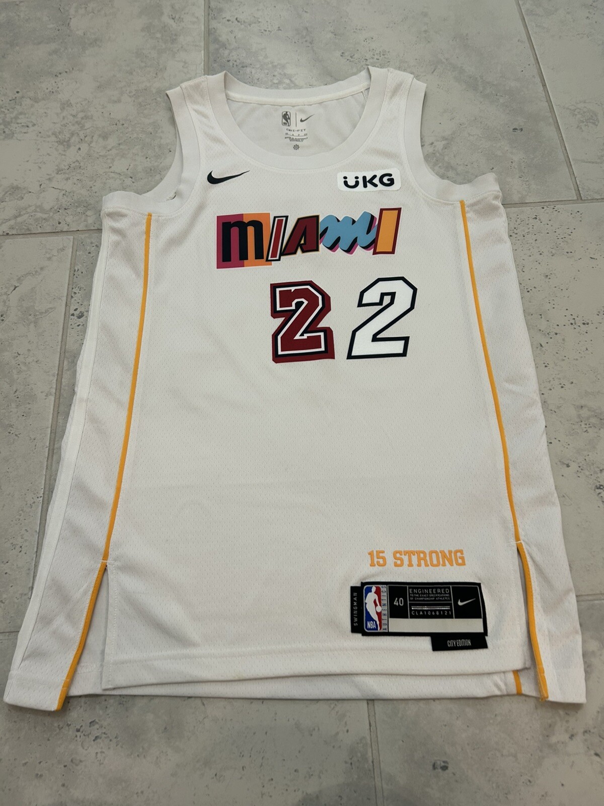 Authentic Jimmy Butler Miami Heat City Edition Jersey Swingman Small New NO TAG