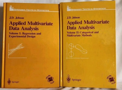 Springer , Applied Multidimensional Data Analysis. Vol  One & Two Series Set Lot