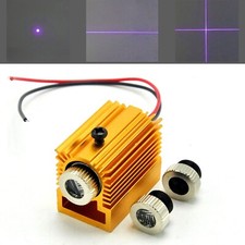 Violet/Blue Dot Line Cross 405nm 5mW Focusable Laser Diode Module w/ Heatsink