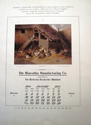 Gorgeous Sample Calendar Pictures by ''Brown & Bigelow''  *