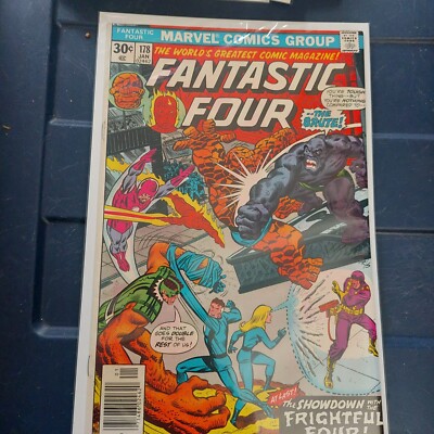 Fantastic Four #178 1977 Frightful Four! The Brute! Impossible Man VF+ MARVEL