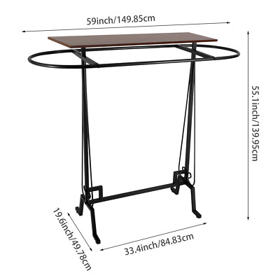 Clothing Display Stand, Clothing Rack, Commercial Clothes Hanging Rack Black