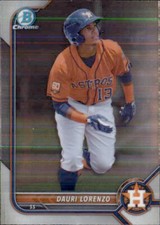 2022 BOWMAN CHROME PROSPECT HOUSTON ASTROS DAURI LORENZO #BCP-217