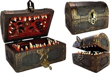 Galdor's Guild Mimic Dice Chest Storage Box | Free Lock & Key | Regular Size