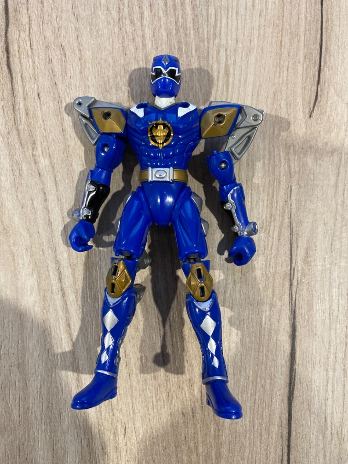 Bandai 2003 Dino Thunder Blue Ranger Power Rangers Extended Limbs ...