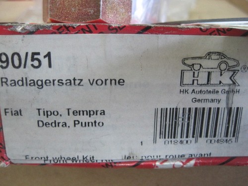 Radlagersatz vorne Fiat Tipo / Tempra / Punto  Art.: 562398AA    *NEU*