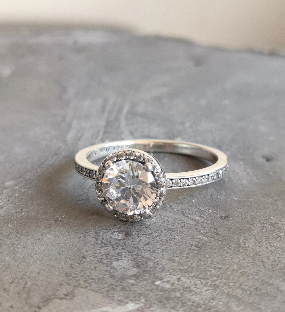 Pandora ring classic shop elegance sterling silver