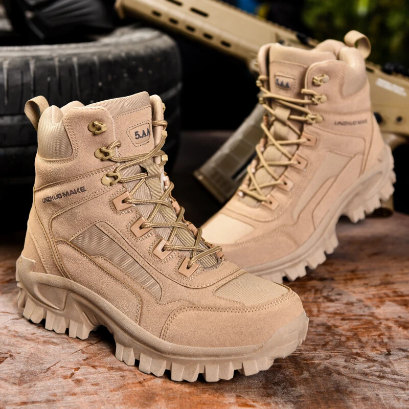 Men's Tactical Hiking Boots for Outdoor Hunting Trekking & Camping-image