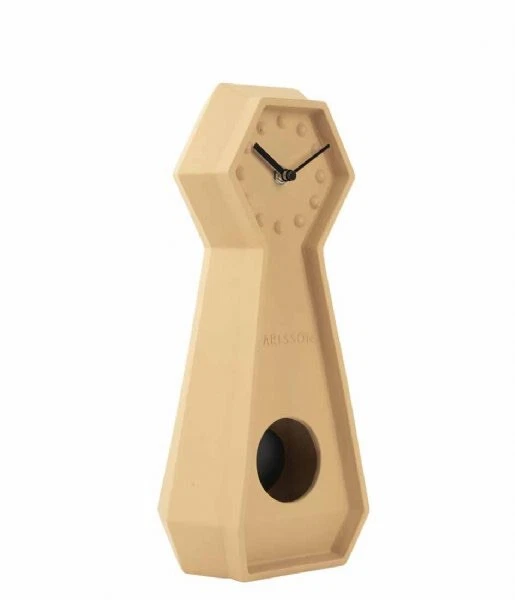 Karlsson Table Clock Genuine Pendulum Latte Brown  - Image 2 of 4