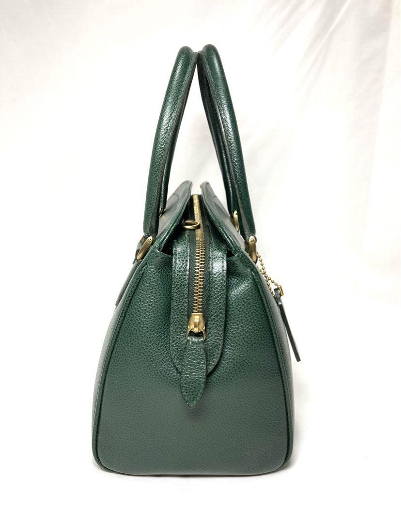 バッグ old coach Green shoulder bag Old Coach Leather Shoulder Bag Handbag Auth Green Women From