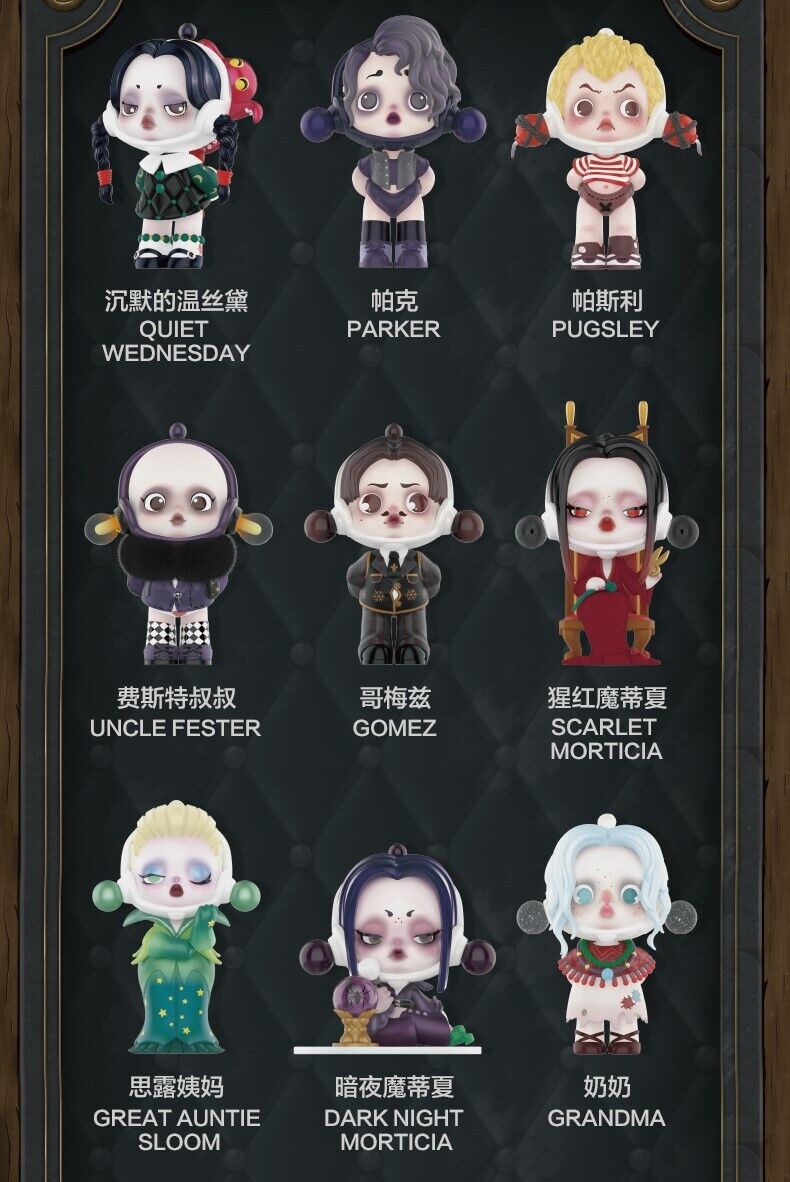 POP MART Skullpanda X The Addams Family Series Blind Box Confirmed Figure  NEW！