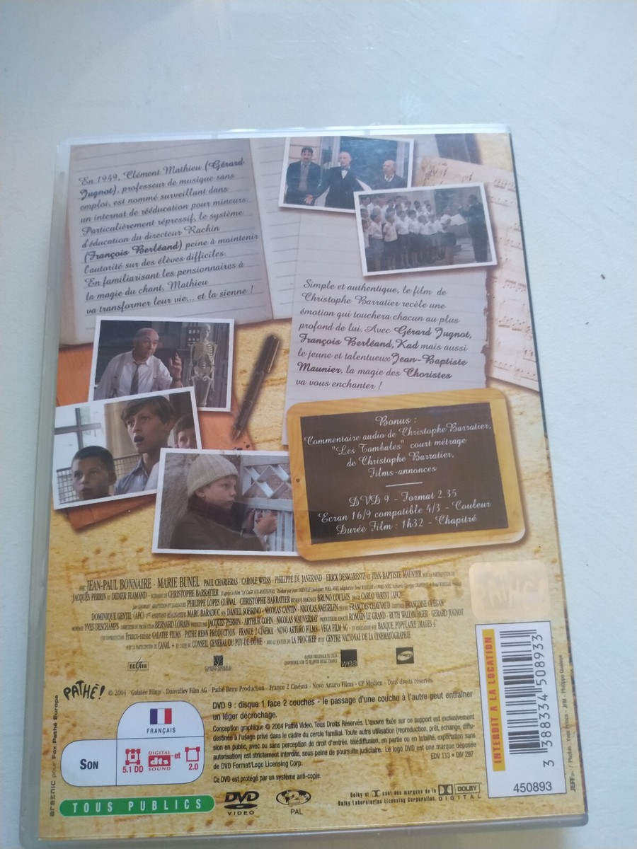 Les Choristes Christophe Barratier Gerard Jugnot DVD Region