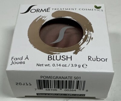 SORME TREATMENT COSMETICS BLUSH Rubor POMEGRANATE 501 0.14 oz NEW Ships Free