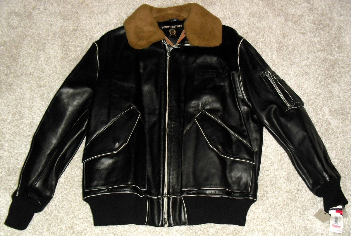 Tommy hilfiger best sale leather biker jacket