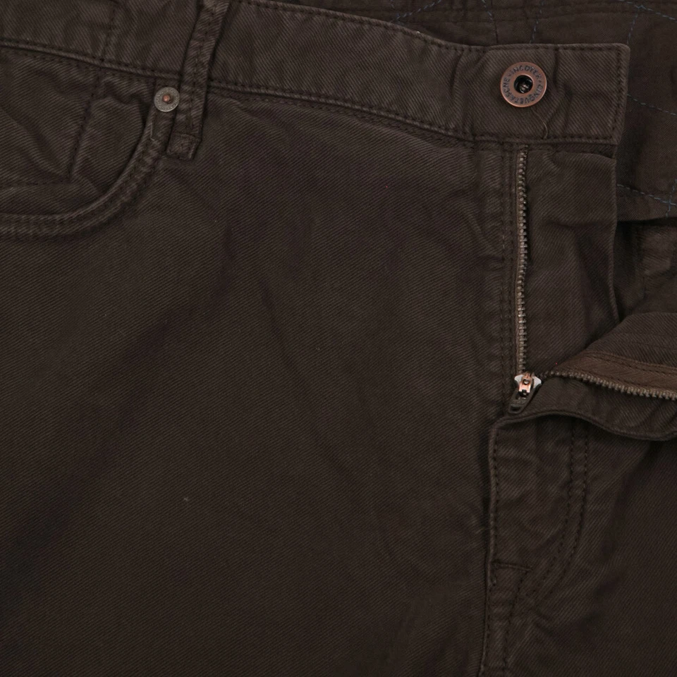 Incotex Brown Solid Pants - Slim - (RAYC40338639) - Image 3 of 4