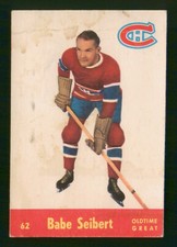 BABE SEIBERT / OLDTIME GREAT 1955-56 PARKHURST QUAKER OATS 55-56 #62 FAIR+ 97286