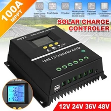 4000W 100A MPPT Solar Charge Controller 12V/24V/36V/48V Battery PV Regulator