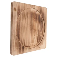 BBQ Charcoal Stove Base Fireproof Fireplace Mat Heat Insulation Pad Wood