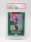 MICHAEL PENIX JR. 2024 PRIZM ROOKIE EMERGENT GREEN WAVE GEM RC PSA 10 Q2283