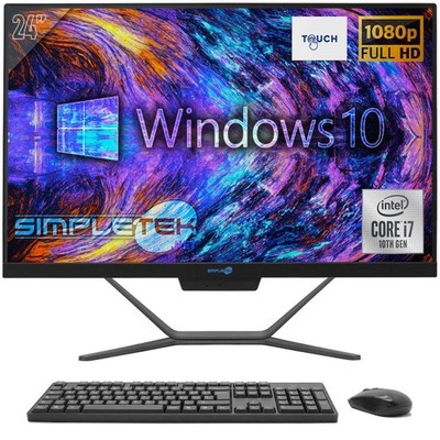 Aio All In One Touchscreen I7 10. Gen 24'' Full Hd Windows 10 Pro 32Gb 2Tb Pc