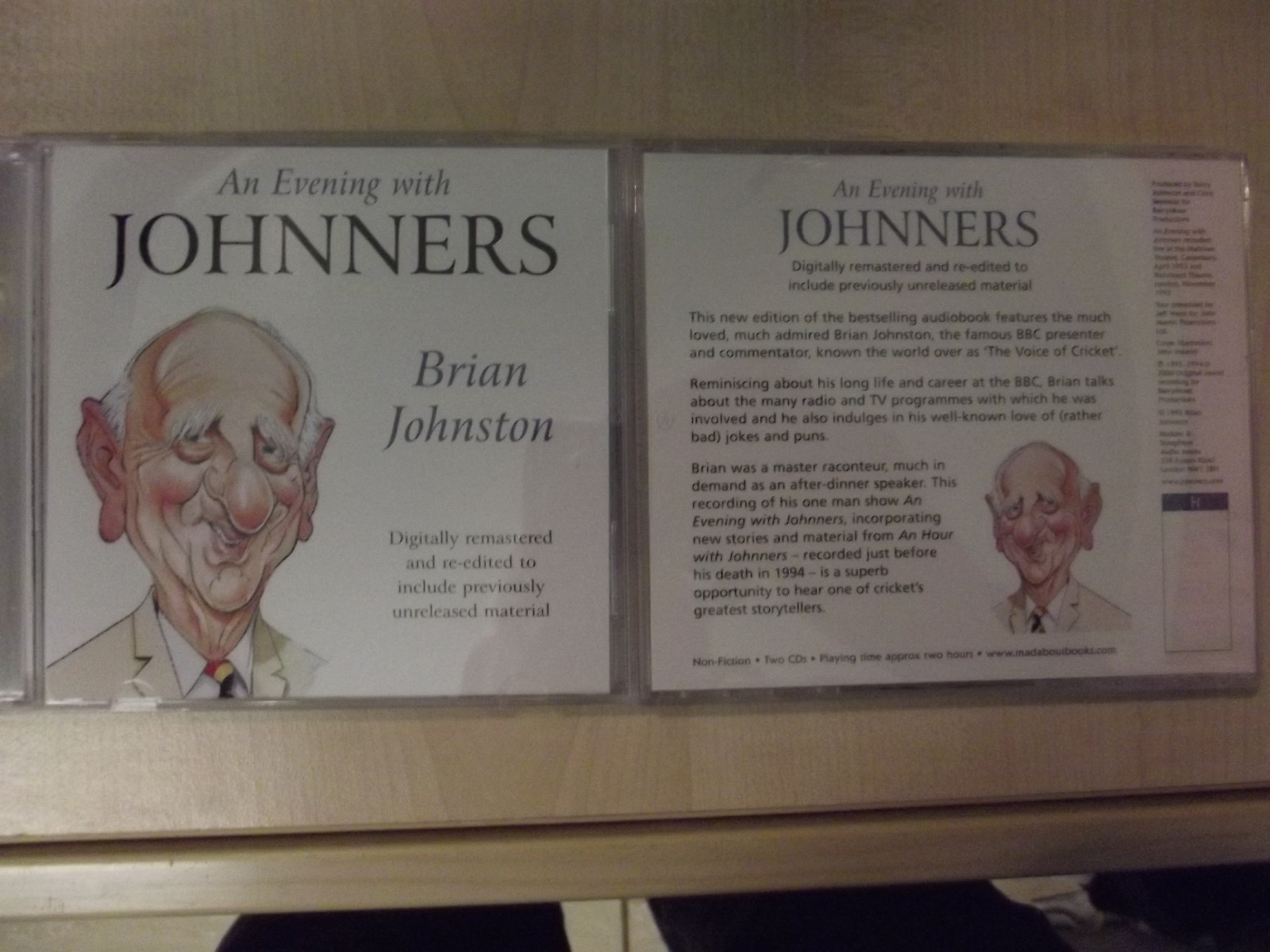 An Evening BRIAN JOHNSON 2 x  CD set,NOT SEALED, PART OF A BOXED SET,READ BELOW