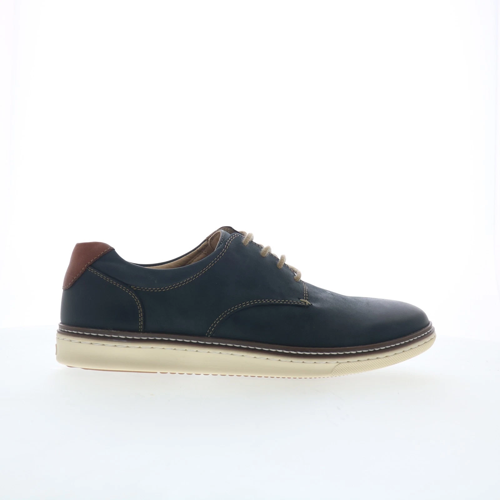 Johnston & Murphy 25-8359 Mens Blue Leather Lifestyle Sneakers Shoes