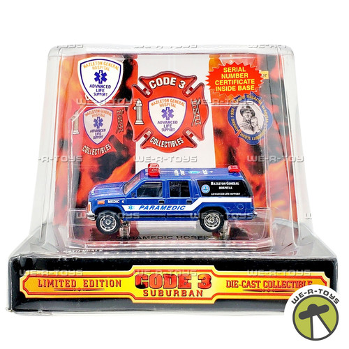 Code 3 Suburban Hazleton General Hospital Paramedic Die Cast Collectible Vehicle - Picture 1 of 8
