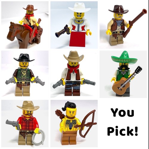 LEGO Cowboy & Western Frontier & Train & Indian Minifigures - 50+ Characters