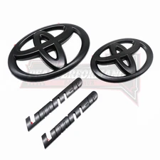 Front Grill Emblem Rear Tailgate Side Overlay Blackout For Sequoia Limited/SR5